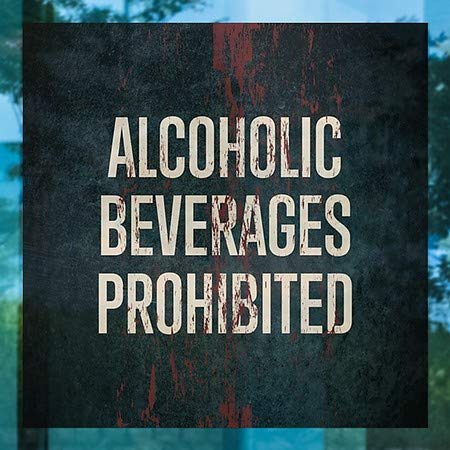 / & 34;משקאות אלכוהוליים אסורים-חלודה בגילי רוח רפאים& 34; נצמד חלון ברור | 16& 34; איקס 16